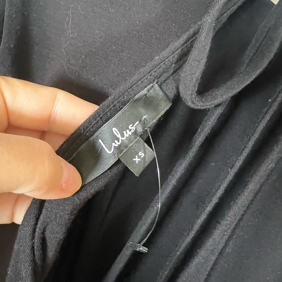 Lulus | NWOT | Long Sleeve | Open Back | Short | Romper | Black | XS‎ - Picture 6 of 7